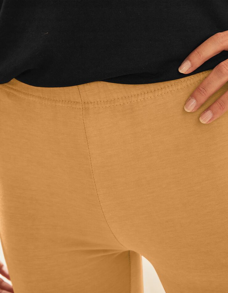 Legging 3/4 uni - lot de 2 (curry + blanc) Legging 3/4 uni - lot de 2 (curry + blanc)
