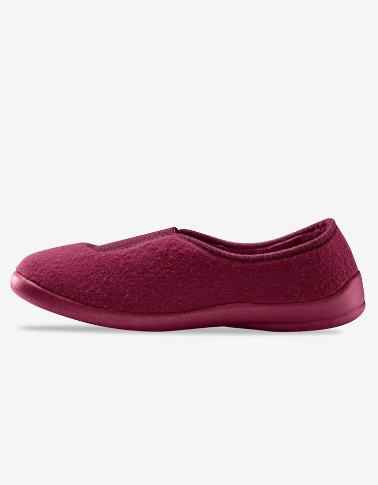 Ballerines unies - polaires élastiquées (prune) Ballerines unies - polaires élastiquées (prune)