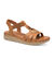 Sandales compensées (caramel)