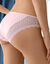 Culotte midi dentelle coton uni Tropea - lot de 4 (blanc + poudre)