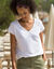 T-shirt uni macramé (blanc)