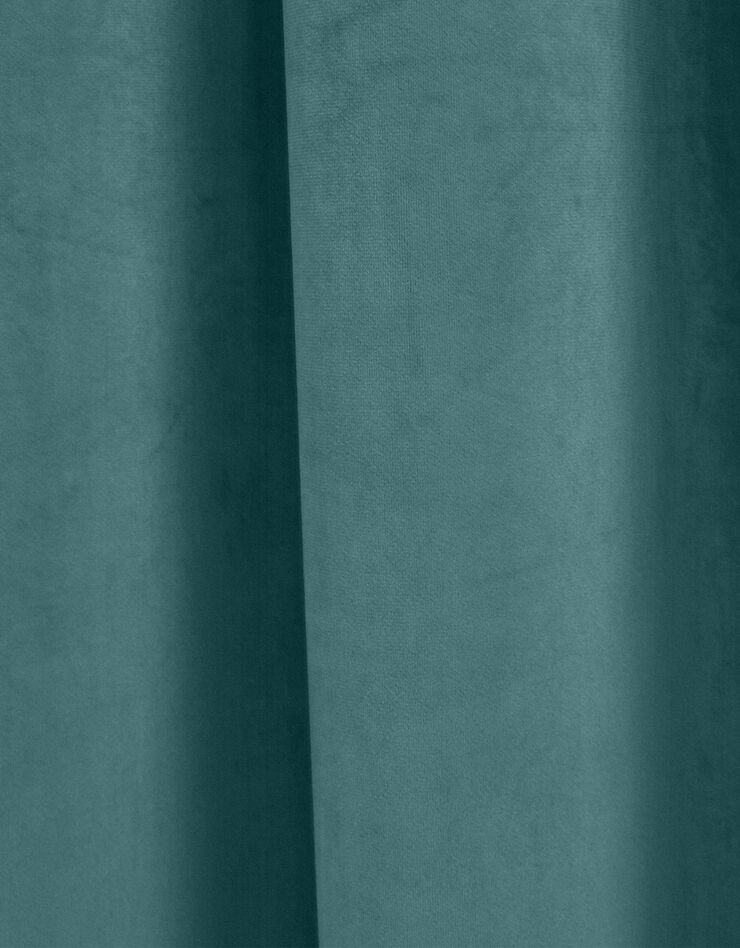 Rideau en velours uni à oeillets  (céladon)