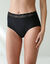 Culotte supermaxi coton stretch ceinture dentelle - lot de 2 (noir)