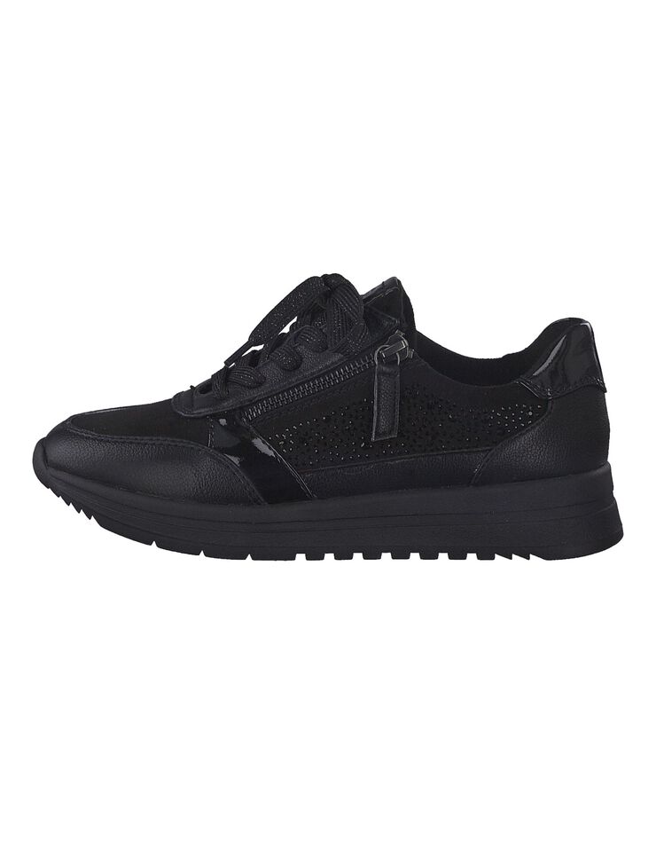 Baskets sneakers noir - largeur confort (noir)