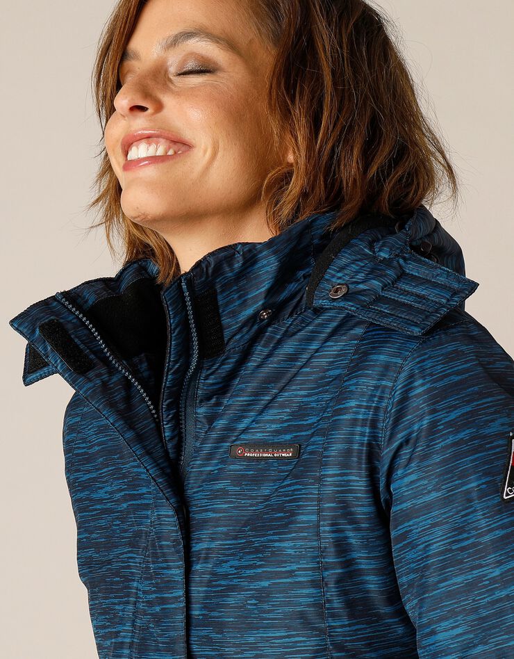 Parka imperméable doublée polaire (bleu canard) Parka imperméable doublée polaire (bleu canard)