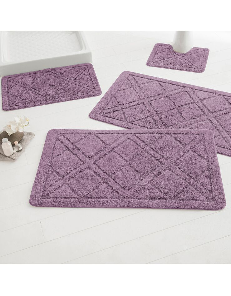 Tapis de bain losanges (parme) Tapis de bain losanges (parme)