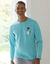 Tee-shirt pyjama manches longues motif surf (aqua)
