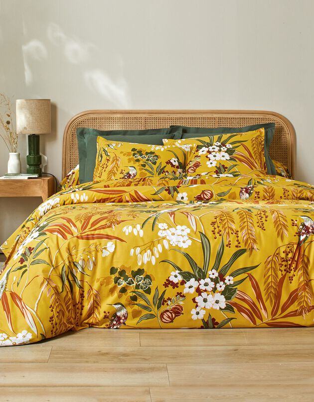 Linge de lit Mandarin en coton (curry)