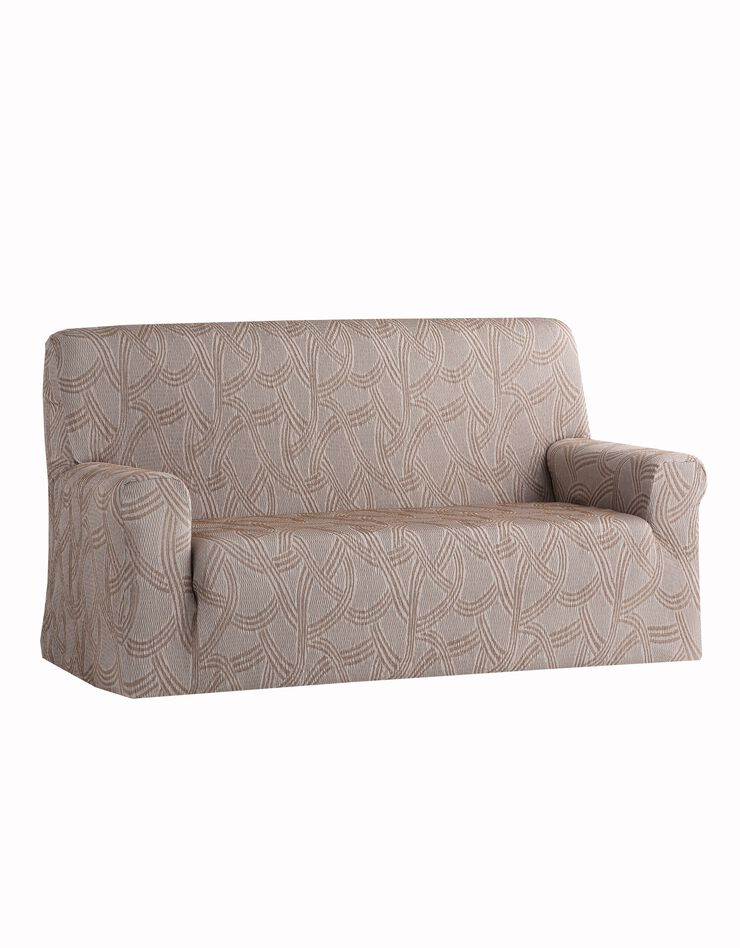 Housse fauteuil et canapé préformée "Stella" (taupe)