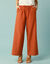 Pantalon large Spécial Petites viscose-coton-lin (caramel)