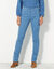 Pantalon droit gainant - grande stature entrej. 78 cm (bleu)