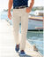 Pantalon 5 poches élastiqué côtés - entrej. 77 cm (beige)