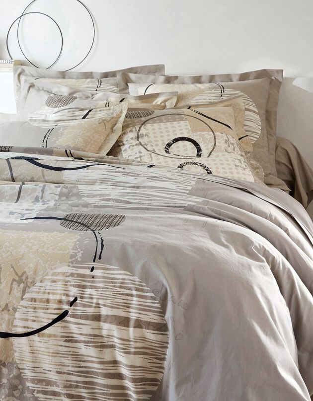 Linge de lit Diane - coton (taupe)