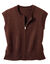 Gilet zippé sans manches (chocolat) Gilet zippé sans manches (chocolat)