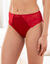 Culotte maille satinée et dentelle Avila - lot de 2  (marine + rouge)