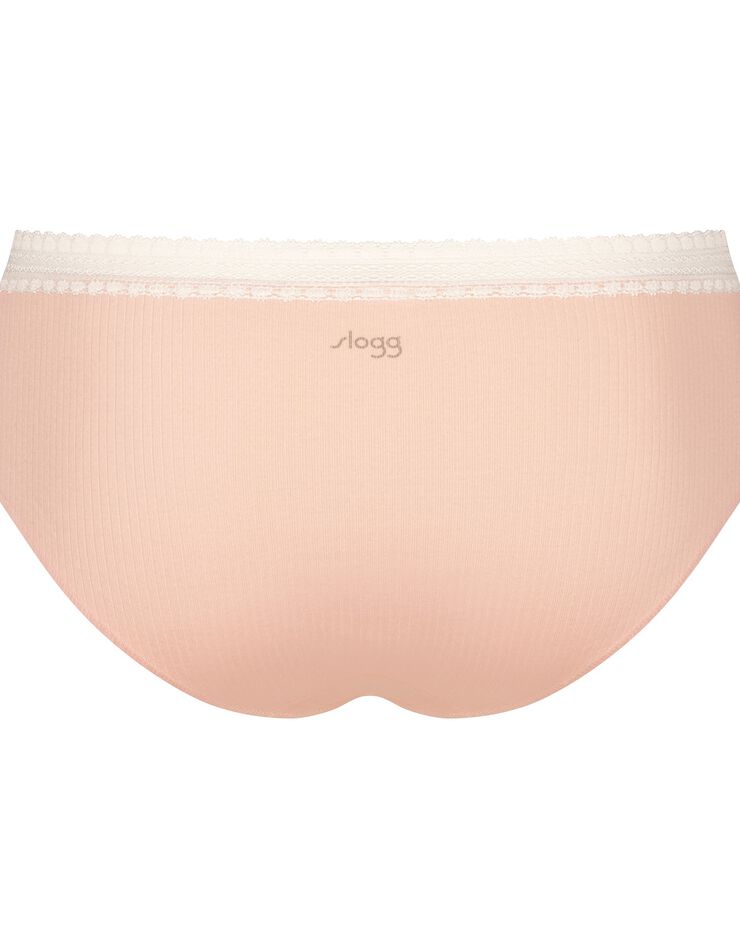 Culotte échancrée Go RIBBED - lot de 2 (poudre)