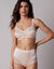 Soutien-gorge maille satinée et dentelle Salford sans armatures - lot de 2 (coq + grenat)