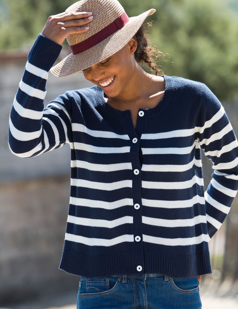 Cardigan Rayé avec Patches - Lola Casademunt