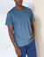 T-shirt col rond manches courtes (azur chin&eacute;)