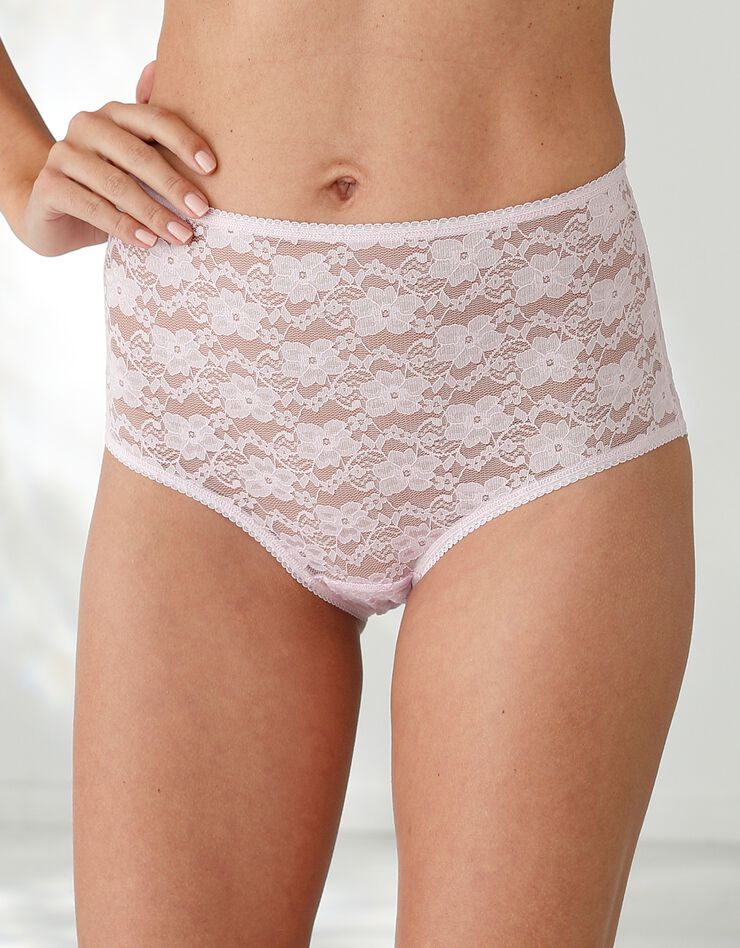 Culotte supermaxi dentelle stretch - lot de 2 (violine + parme) Culotte supermaxi dentelle stretch - lot de 2 (violine + parme)