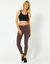 Legging uni maille taille &eacute;lastiqu&eacute;e (chocolat)