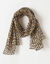 Foulard motif léopard voile de coton (beige)