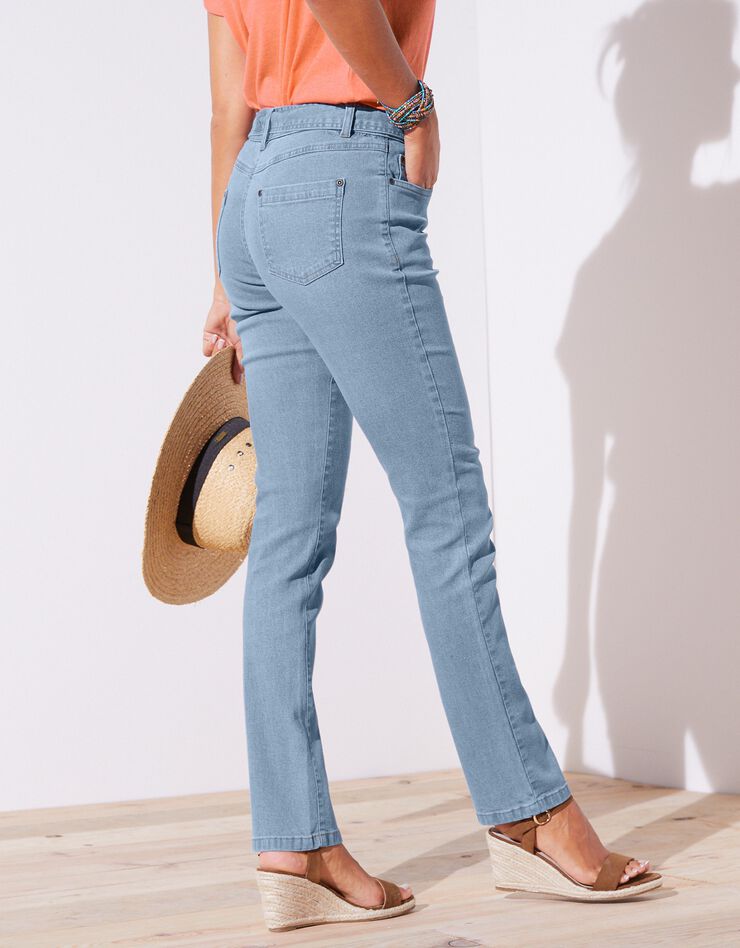 Jean droit stretch spécial petites (bleached) Jean droit stretch spécial petites (bleached)