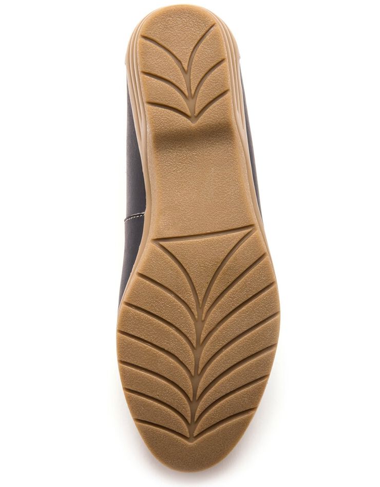Mocassins "sans gêne" cuir grande largeur - bleu (bleu) Mocassins "sans gêne" cuir grande largeur - bleu (bleu)