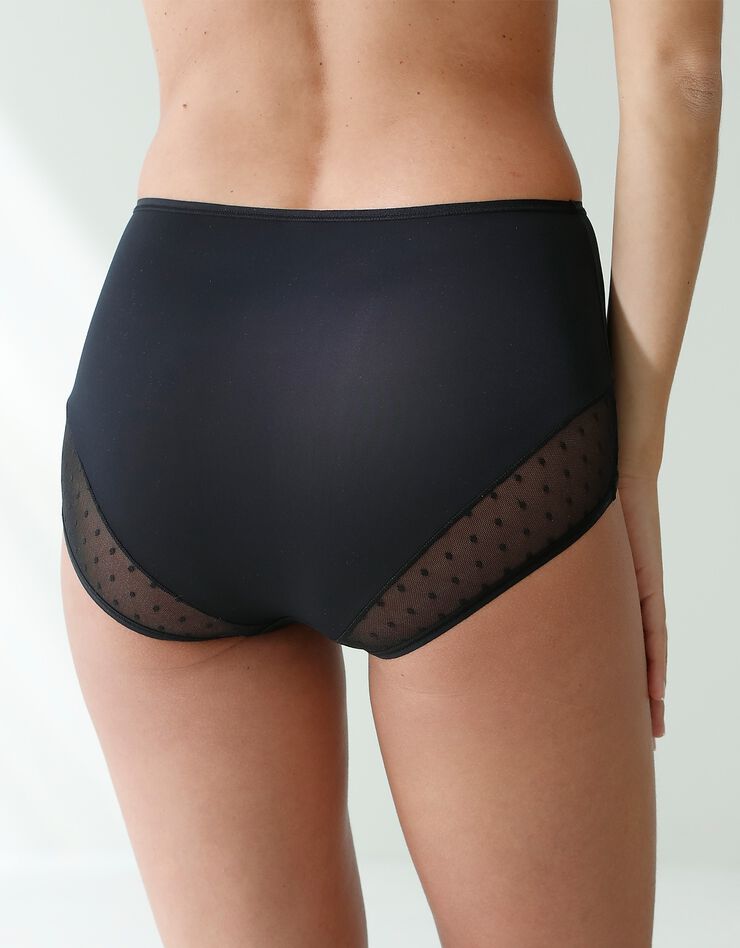 Culotte microfibre taille haute – lot de 2 (noir) Culotte microfibre taille haute – lot de 2 (noir)
