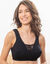 Soutien-gorge post-op&eacute;ratoire dentelle doubl&eacute;e coton forme embo&icirc;tante - sans armatures. (noir)