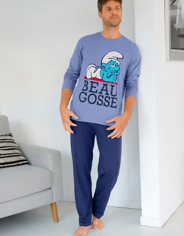 Pyjama Schtroumpfs manches longues (bleu) Pyjama Schtroumpfs manches longues (bleu)