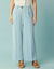 Pantalon large fluide Spécial Petites (bleu ciel)