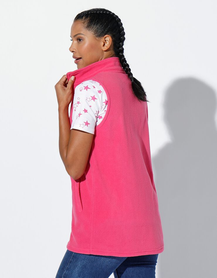 Veste polaire zippée sans manches (rose) Veste polaire zippée sans manches (rose)