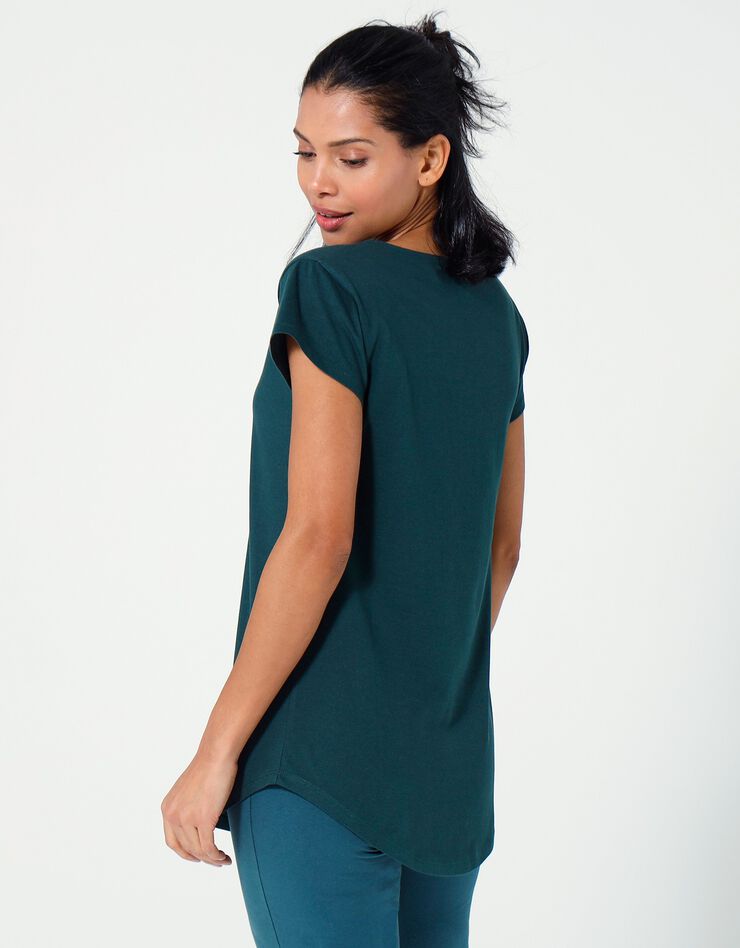 Tee-shirt manches courtes (vert foncé) Tee-shirt manches courtes (vert foncé)