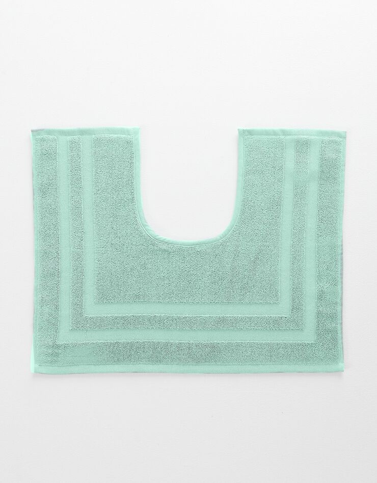 Tapis de bain éponge double liteau (amande) Tapis de bain éponge double liteau (amande)