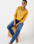 T-shirt col rond manches longues uni (curry)