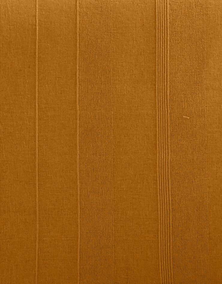 Plaid ou jeté uni coton tissage artisanal (caramel)