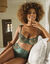 Soutien-gorge corbeille broderie florale et microfibre Georgia - avec armatures (vert)