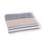 Serviette éponge coton rayure camaïeu 500 g/m² (gris)