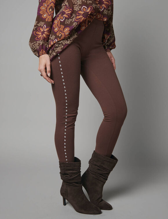 Legging clout&eacute; (chocolat)