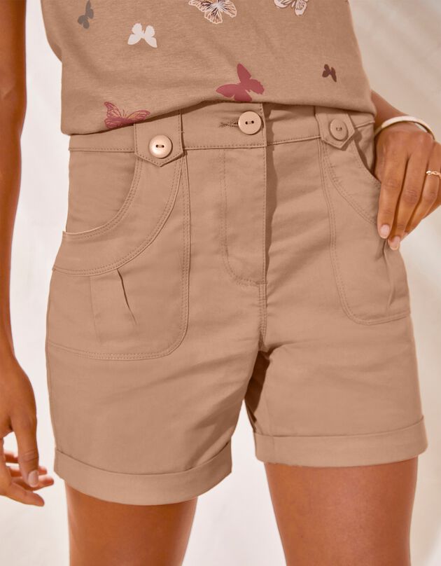 Short revers stretch (noisette)