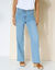 Jean coupe large stretch, petite stature (bleached)