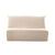 Housse canapé BZ coton bachette uni matelassé (sable)