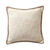 Coussin uni coton texturé (ivoire)