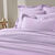 Linge de lit uni flanelle (lavande)