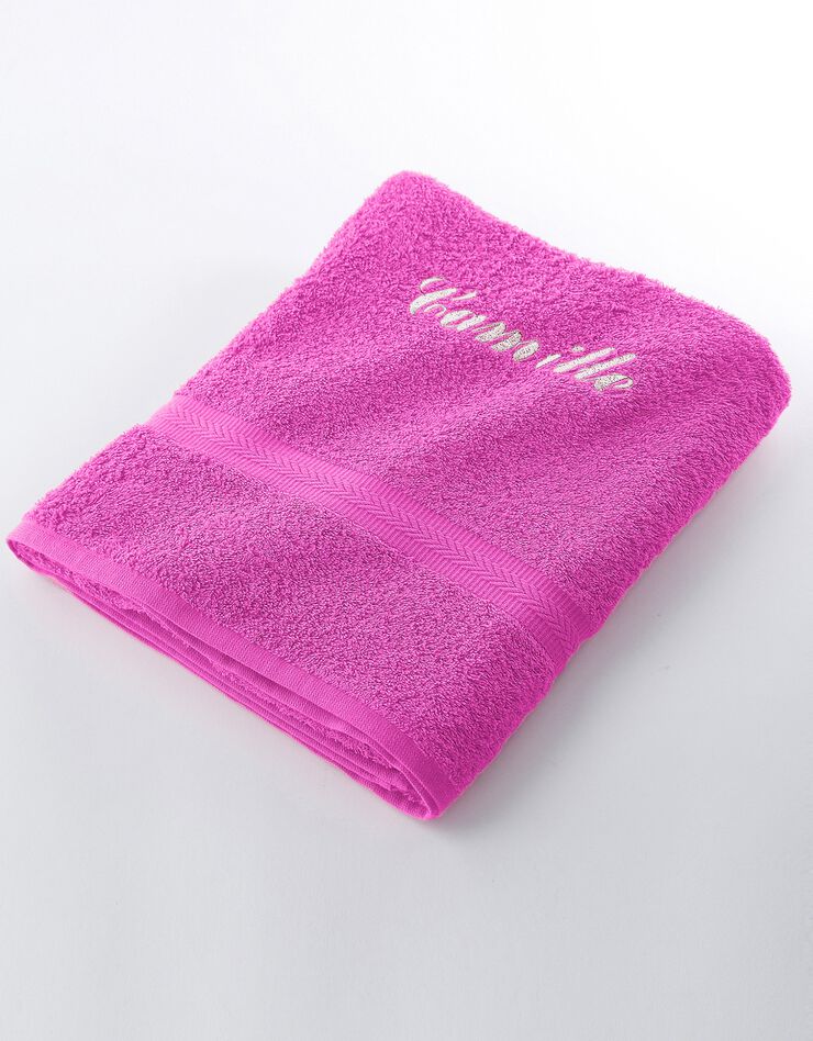 Serviette éponge personnalisable confort moelleux (fuchsia)