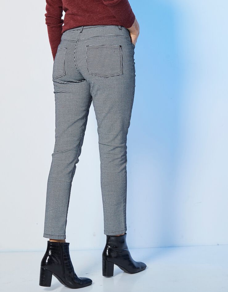 Pantalon 7/8ème stretch imprimé (noir / blanc) Pantalon 7/8ème stretch imprimé (noir / blanc)