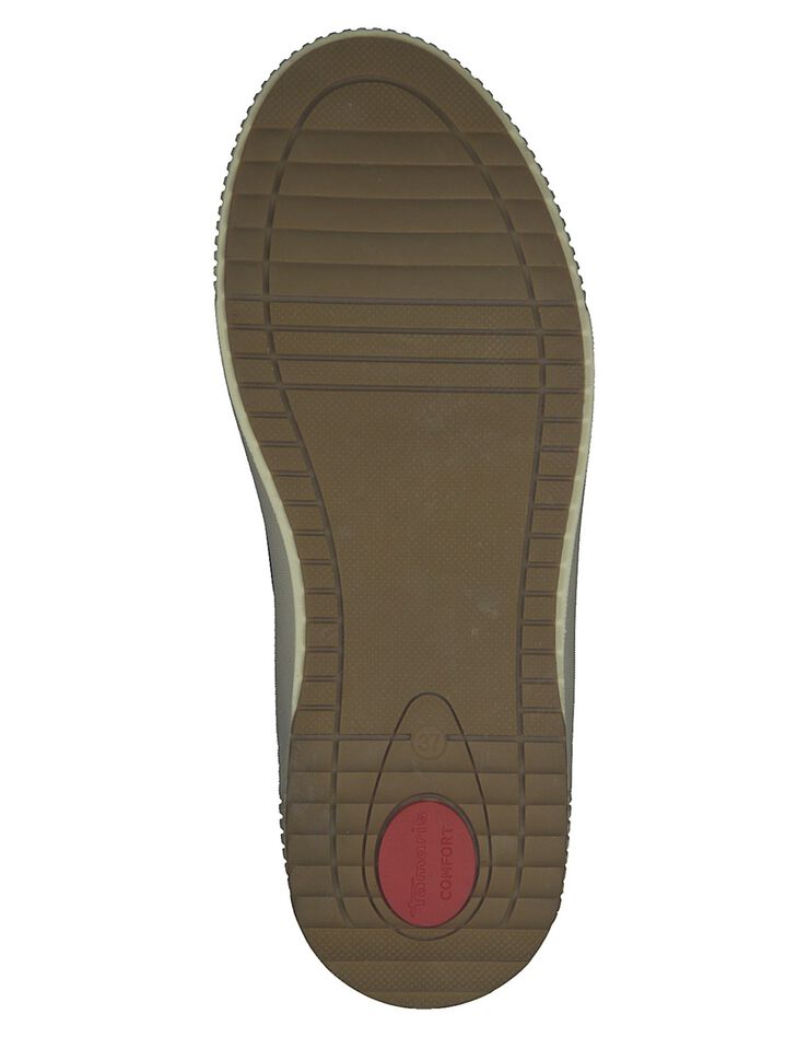 Bottines hautes cuir à lacets zippées (marron) Bottines hautes cuir à lacets zippées (marron)