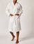 Peignoir de bain mixte col kimono &agrave; personnaliser - coton nid d'abeille 240 g/m&sup2; (blanc)