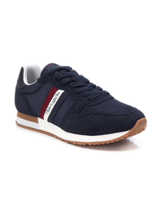 Baskets style running à lacets  (marine)